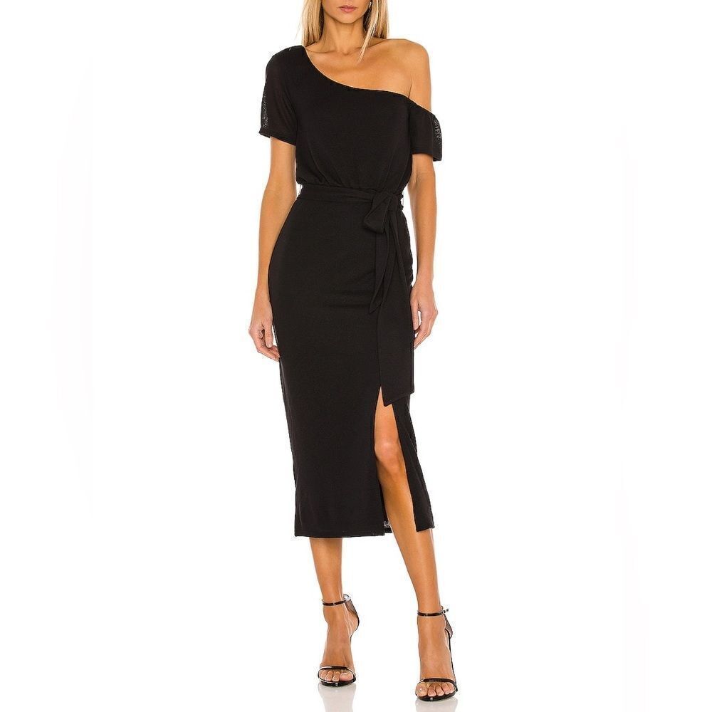Lovers and Friends Eden Midi Dress in Black Size Medium